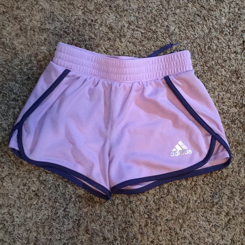 Girls Adidas Running Shorts Size Small